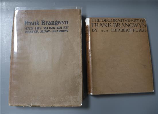 Furst, Herbert, Ernest, Augustus - The Decorative Art of Frank Brangwyn, 4to, cloth, with d.j., with 33 colour plates,